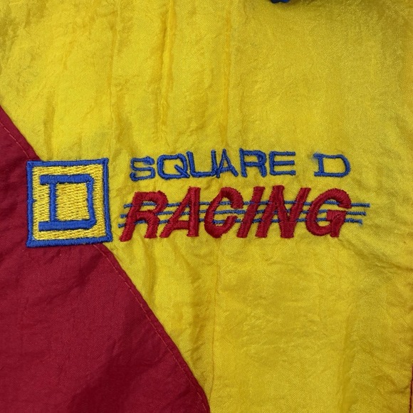 Vintage Made In USA Kenny Wallace Full Zip Windbreaker Youth Size S Multicolor - Picture 5 of 9